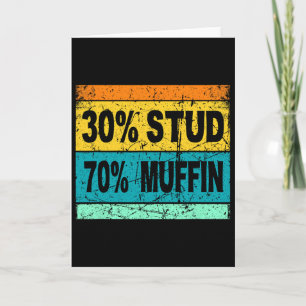 Retro 30 Stud 70 Muffin Shirt Stud Muffin Shirt Va Card