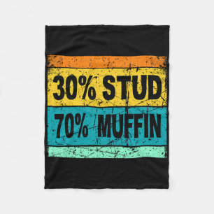 Retro 30 Stud 70 Muffin Shirt Stud Muffin Shirt Va Fleece Blanket