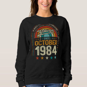 Retro 38th Birthday 38 Years Of Being Awesome Octo Sweatshirt