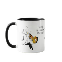 Retro 3-Man Jazz Band - Personalized Music Mug