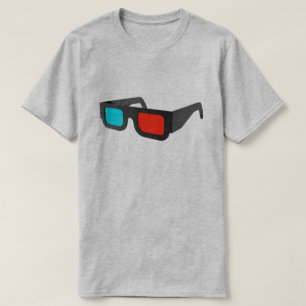Retro 3D Glasses Graphic T-Shirt