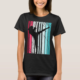Retro 44th Birthday For Kickboxing Women Kickboxer T-Shirt