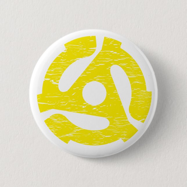 Retro 45 RPM 6 Cm Round Badge (Front)