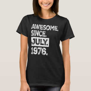 Retro 47 Years Old 47th Birthday Awesome Since Jul T-Shirt