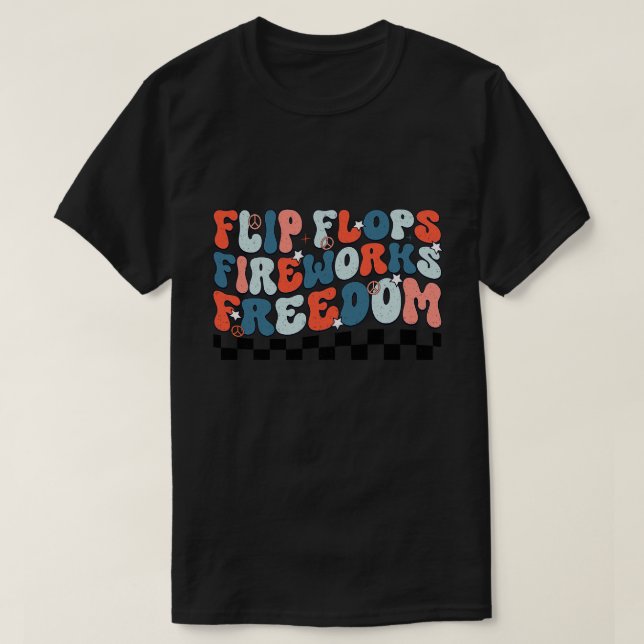 Retro 4th july 19 T-Shirt (Design Front)