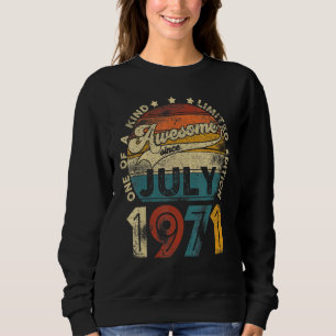 Retro 50 Years Old 50th Birthday Vintage Retro Jul Sweatshirt