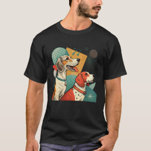 Retro 50s 60s Style Mid-Century Modern Dogs T-Shirt