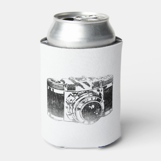 Retro 50's camera can cooler (Can Front)