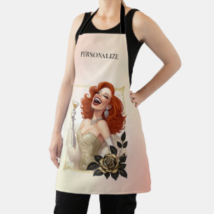 Retro 50s Glam Housewife Funny Sarcastic Humor Apron