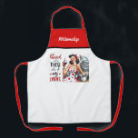 Retro 50s Glam Housewife Funny Sarcastic Humour Apron<br><div class="desc">This funny and witty retro 50s glam housewife quote is perfect for those who appreciate a good laugh and a touch of sarcasm. This vintage design brings humour to the daily life of the modern-day homemaker. It features a funny pop art Illustration and adds a playful twist to your favourite...</div>