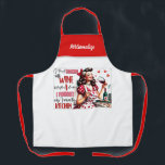 Retro 50s Glam Housewife Funny Sarcastic Humour Apron<br><div class="desc">This funny and witty retro 50s glam housewife quote is perfect for those who appreciate a good laugh and a touch of sarcasm. This vintage design brings humour to the daily life of the modern-day homemaker. It features a funny pop art Illustration and adds a playful twist to your favourite...</div>