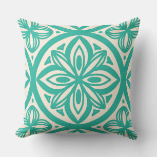 Retro 50s Hawaiian pattern Cushion