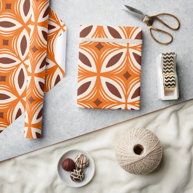 Retro 50s Hawaiian pattern Wrapping Paper (Crafts)