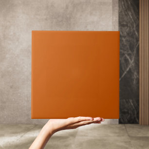 Retro 50s Plain Burnt Orange Tile