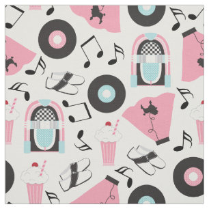 Retro 50s Sock Hop Fabric