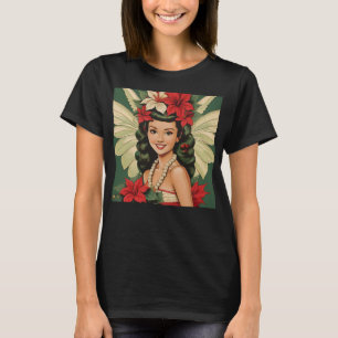 Retro 50s Tropical Christmas Princess T-Shirt