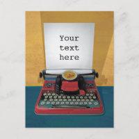 Retro 50s typewriter vintage toy customise text
