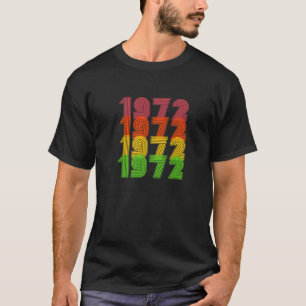 Retro 50Th Birthday 1972 Outfit - Birthday 50 Year T-Shirt