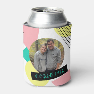 Retro 50th Birthday Photo 80's 90's Cool  Can Cool Can Cooler