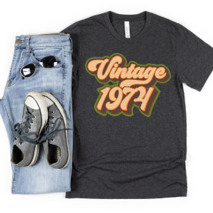 Retro 50th Birthday Vintage 1974 T-shirt