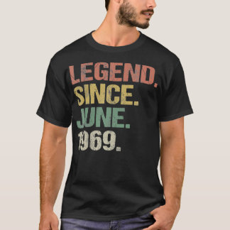 Retro 52 Years Old Legend Since June 1969 52nd Bir T-Shirt