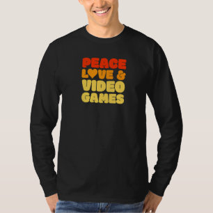 Retro 60s 70s Gaming Player Video Games Streamer T-Shirt