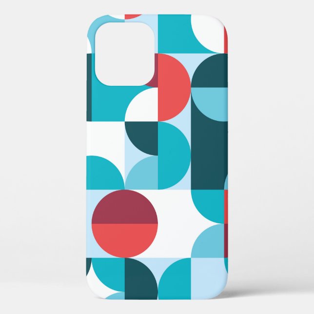 Retro 60's 70's minimalist pattern Case-Mate iPhone case (Back)