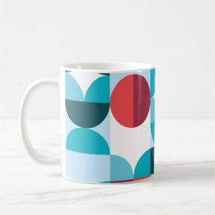 Retro 60's 70's minimalist pattern coffee mug