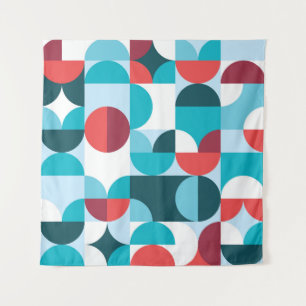 Retro 60's 70's minimalist pattern tapestry