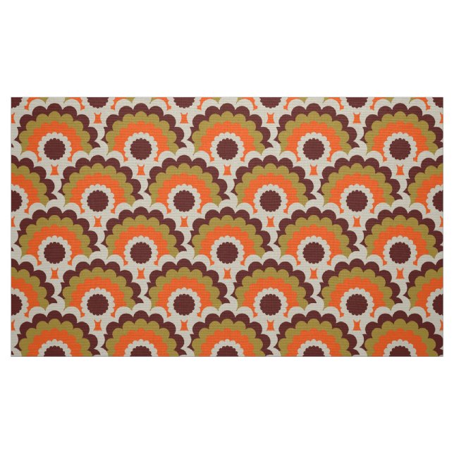 Retro 60s 70s Mod fabric Scallop (Fat Quarter)