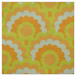 Retro 60s 70s Mod fabric Scallop pattern