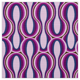 Retro 60s 70s pattern styled fabric