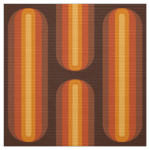Retro 60s 70s pattern styled fabric