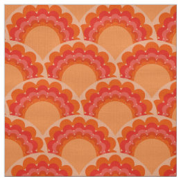 retro 60s 70s style fabric