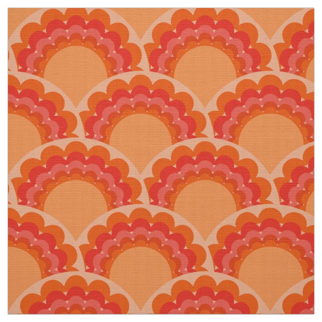 retro 60s 70s style fabric (Swatch)