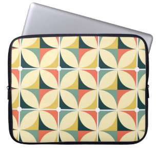 Retro 60's and 70's retro seamless pattern, vintag laptop sleeve
