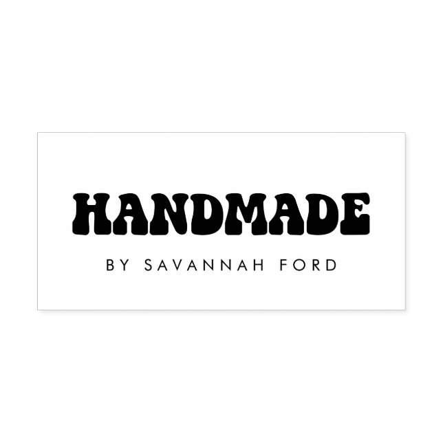 Retro 60s Hippie Fun Handmade Self-inking Stamp (Design)