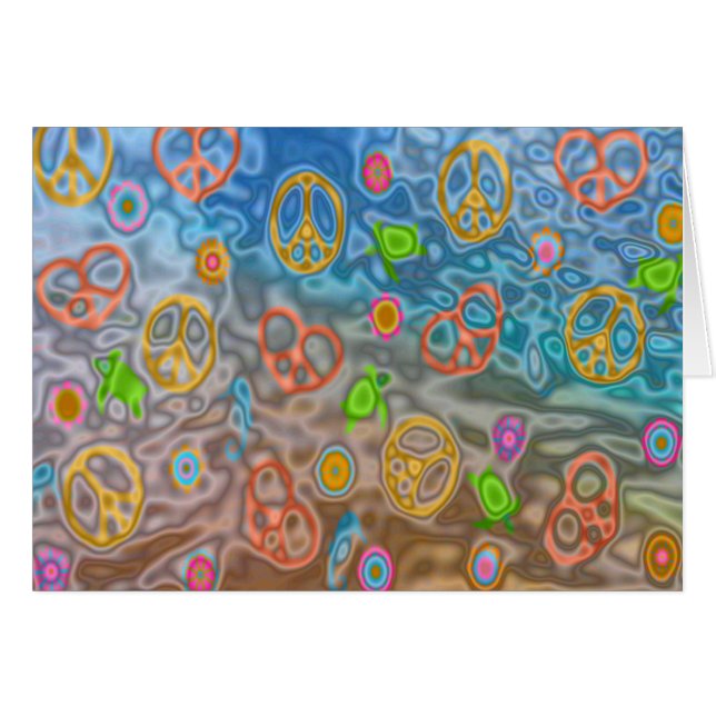 Retro 60s Peaceful Ocean Life Apparel Gifts (Front Horizontal)