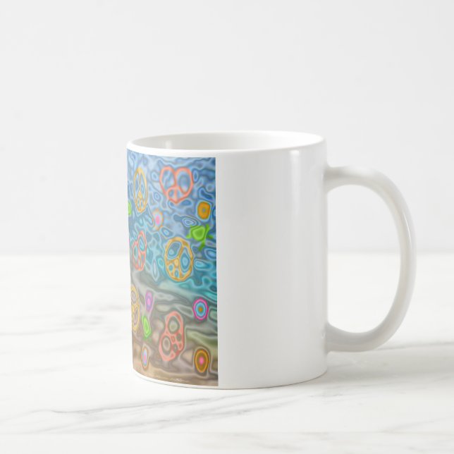 Retro 60s Peaceful Ocean Life Apparel Gifts Coffee Mug (Right)
