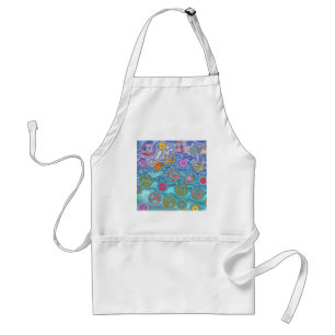 Retro 60s Peaceful Ocean Waves Apparel Gifts Standard Apron