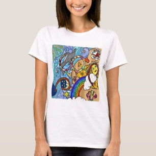 Retro 60s Psychedelic At The Beach Gifts Apparel T-Shirt
