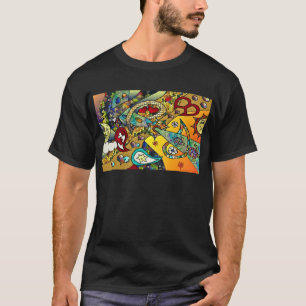 Retro 60s Psychedelic Cycle Of Life Gifts Apparel T-Shirt