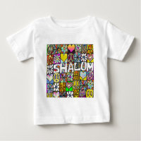 Retro 60s Psychedelic Shalom LOVE