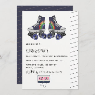 Retro 60's Theme Party Invitation