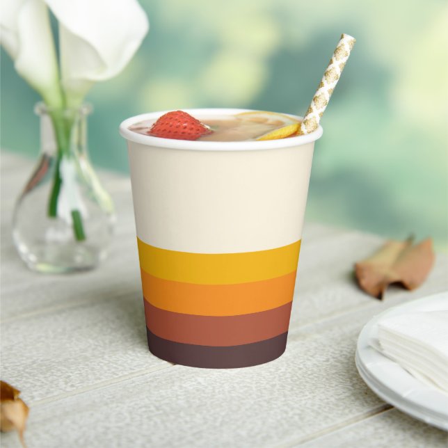 Retro 60s Vintage Mid Century Paper Cups (Insitu)