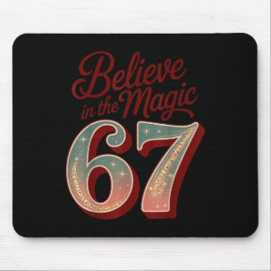 Retro 67 Magic Christmas – Believe In Magic Mouse Pad