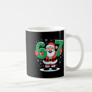 Retro 67 Meme Funny Christmas Santa Six Seven Holi Coffee Mug