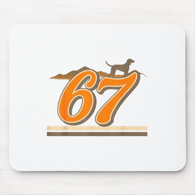 Retro 67 Tennessee Name Funny Tn Dog Gift For Men  Mouse Pad (Front)