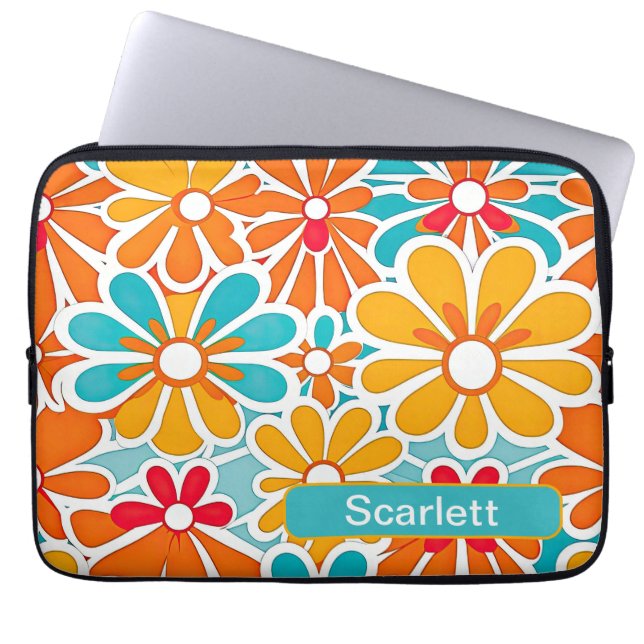 Retro 6 laptop sleeve (Front)