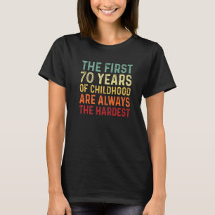 Retro 70 Years Old Men Women  Saying 70th Birthday T-Shirt